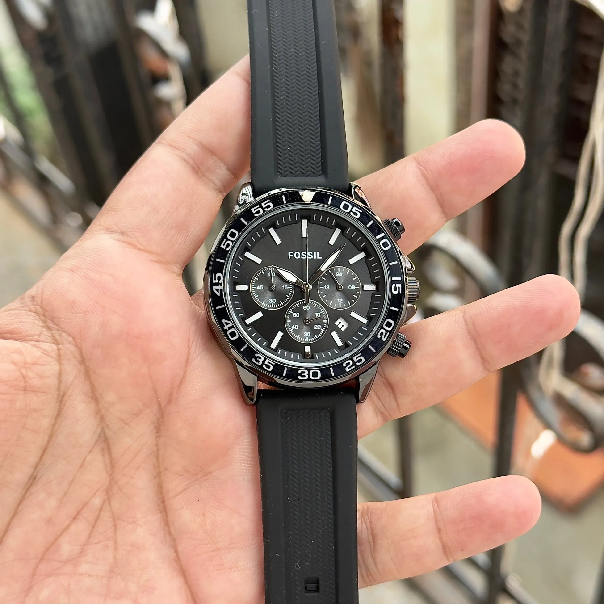 Fossil Bannon BQ2494 Black Chrono - Image 2