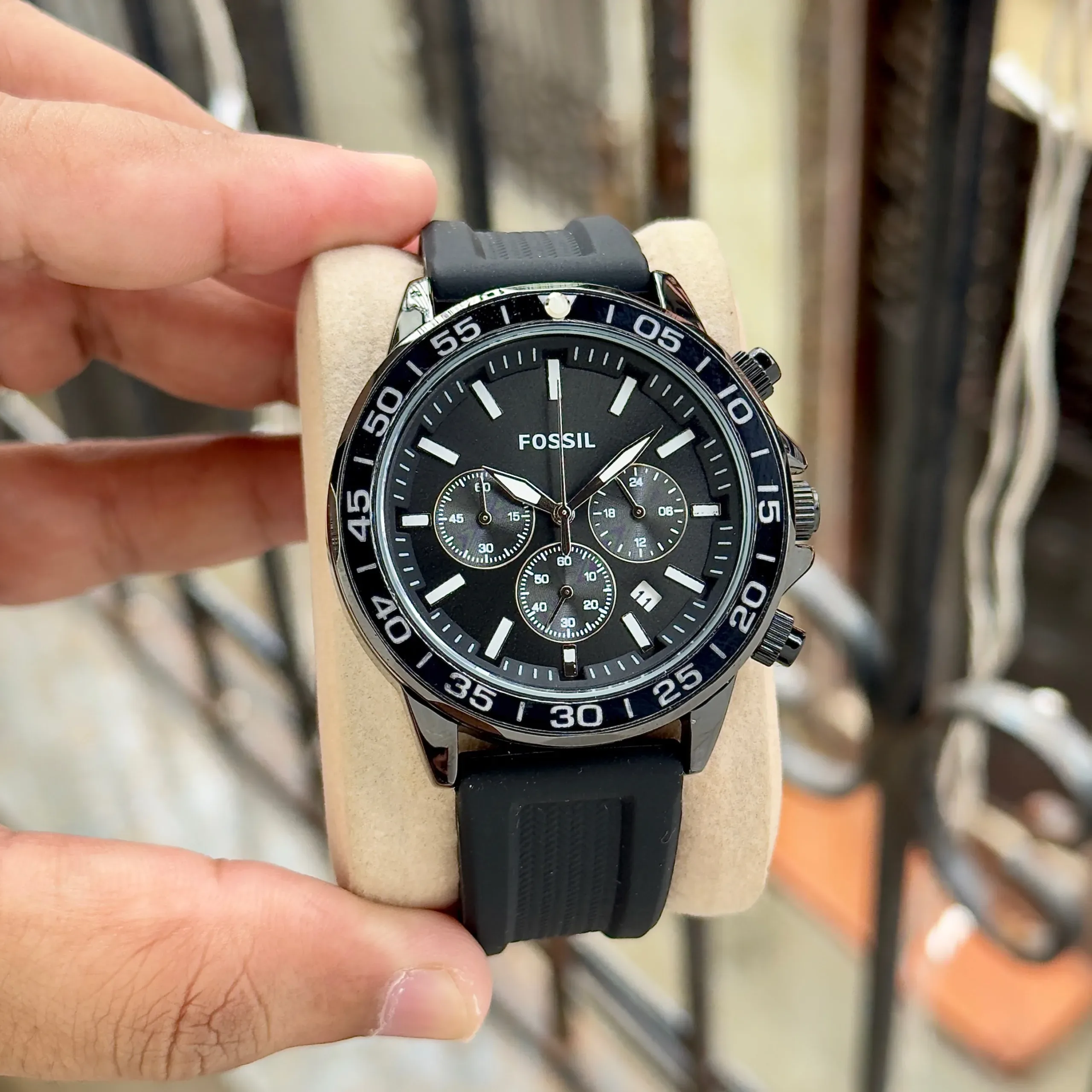 Fossil Bannon BQ2494 Black Chrono - Image 1