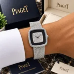 Piaget Silver Crystal Black Dial - Image 2