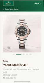 Rolex Yatch Master Everose Gold Black Dial Automatic - Image 2