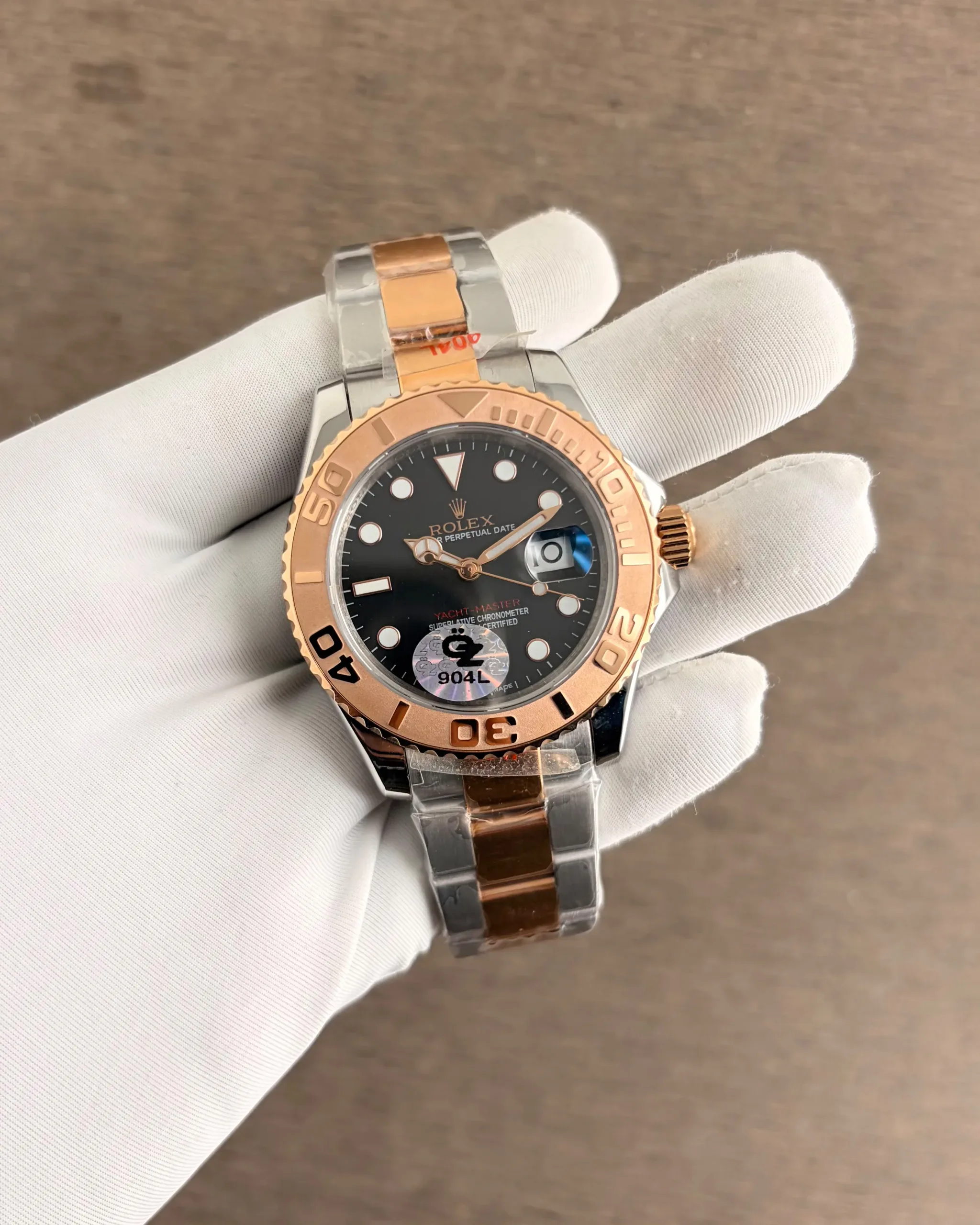 Rolex Yatch Master Everose Gold Black Dial Automatic - Image 1