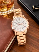 Fossil Rosegold Quartz Chronograph - Image 3