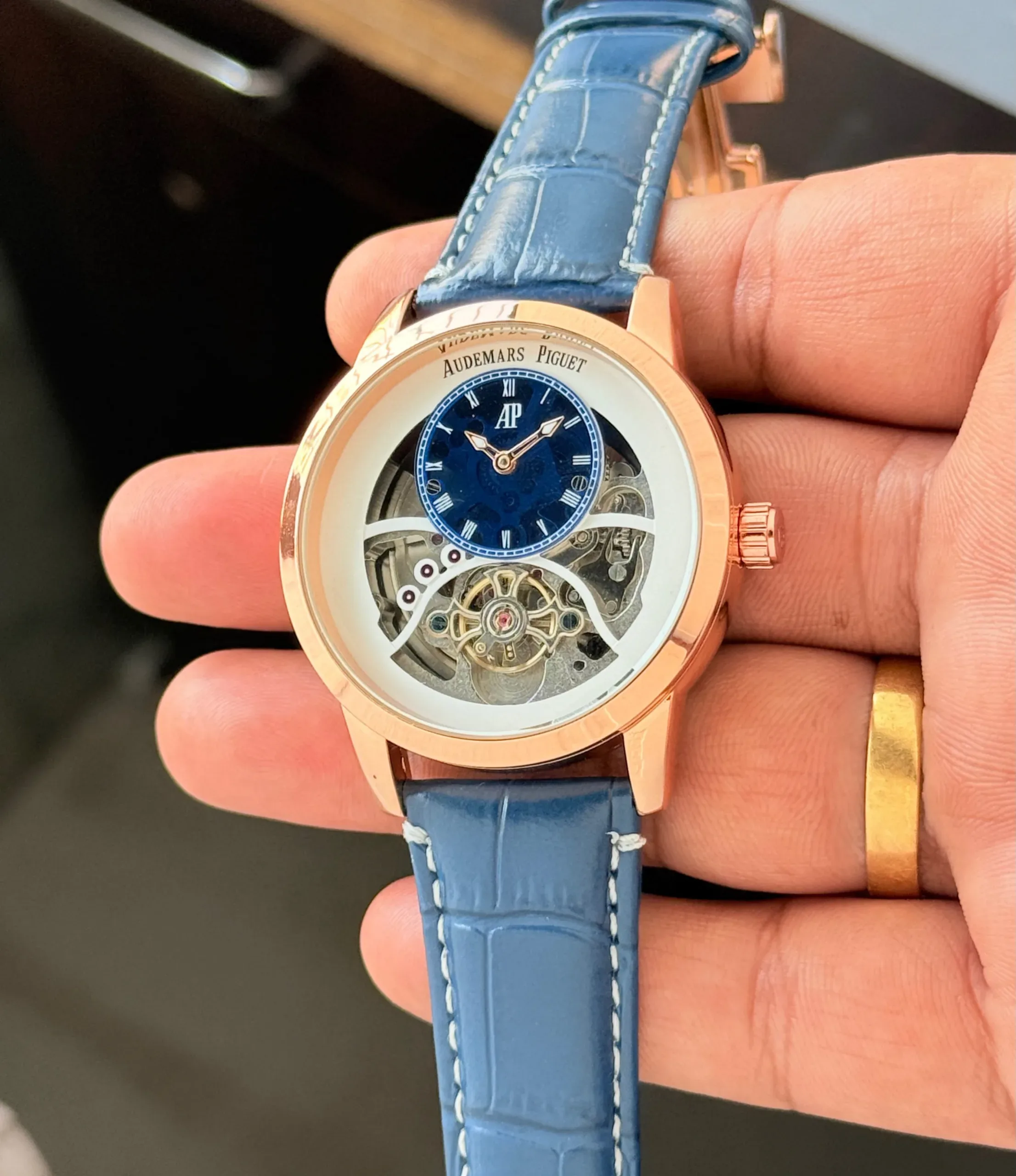 Audemars Piguet Tourbillon Blue Automatic - Image 5