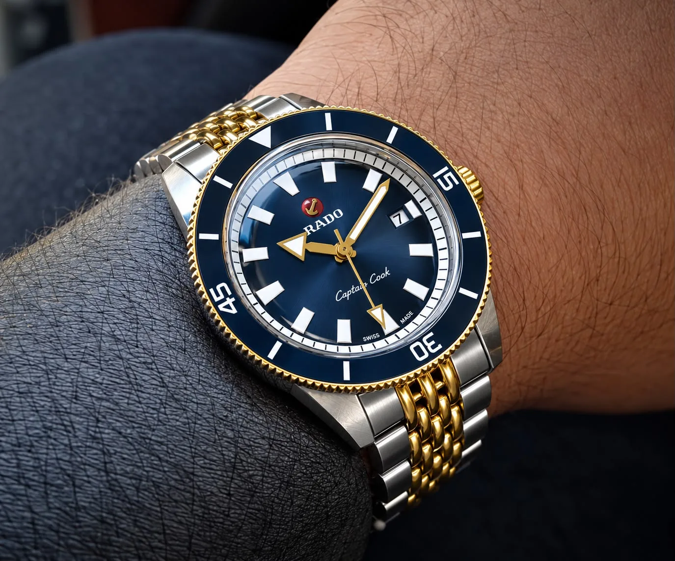 WhatsApp Image 2026-10-08 at 1.26.02 AM (1) Rado Captain Cook Blue Dial - Image 1