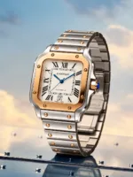 Cartier Santos Gold Silver Automatic - Image 3