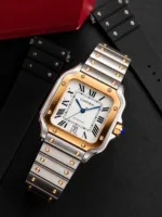 Cartier Santos Gold Silver Automatic - Image 2
