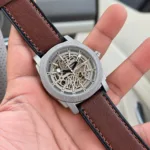 Fossil Brwon Skeleton Dial Automatic - Image 2