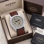 Fossil Brwon Skeleton Dial Automatic - Image 5