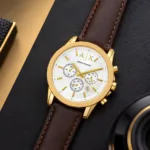 Armani Exchange 43mm White Dial Chrono - Image 3