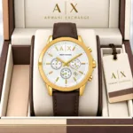 Armani Exchange 43mm White Dial Chrono - Image 6