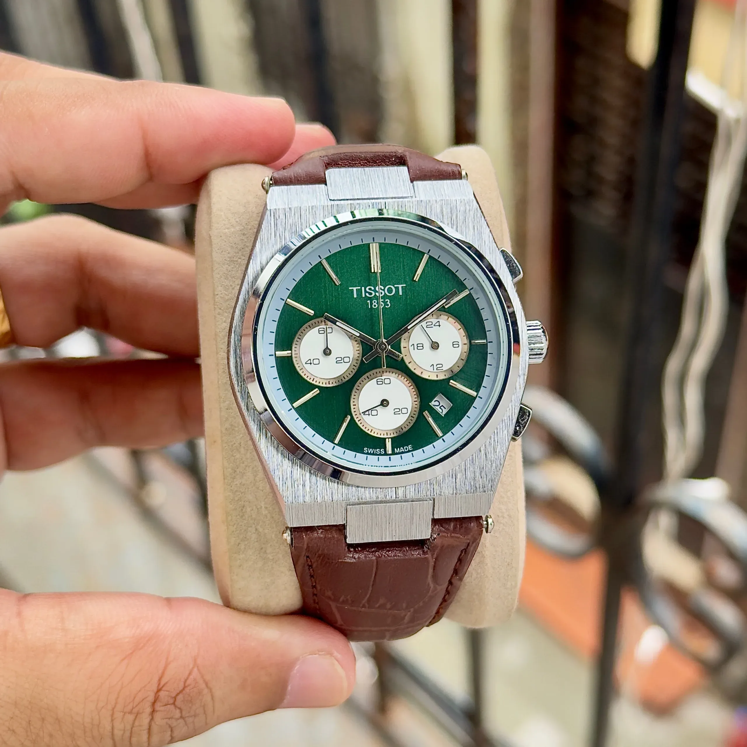 WhatsApp Image 2026-10-22 at 11.46.48 PM Tissot 1853 Green Chronograph Dial - Image 1