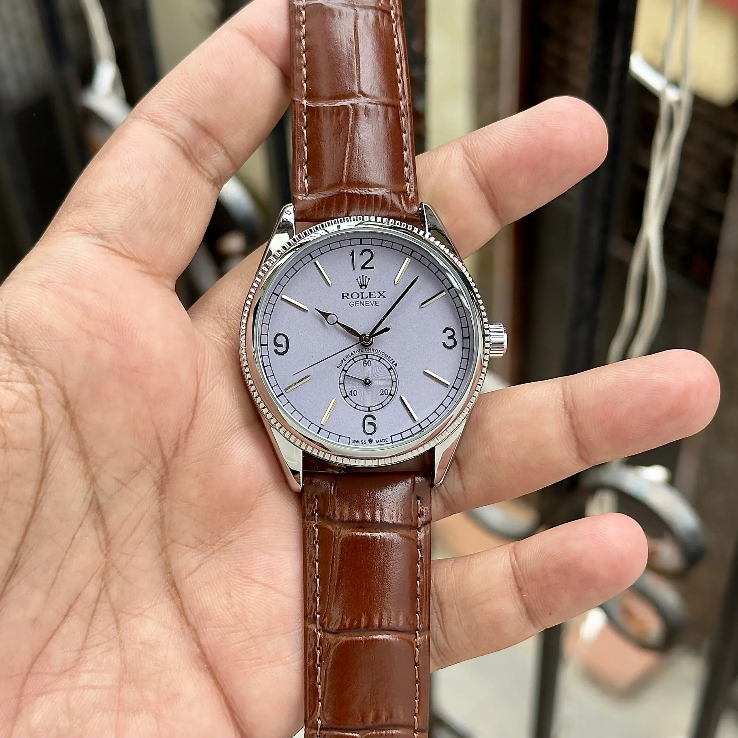 Rolex Geneve Silver Dial - Image 2