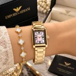 Emporio Armani Rectangular Pink Dial - Image 3