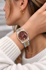 Rolex Datejust 31 Burgundy Patent dial - Image 2