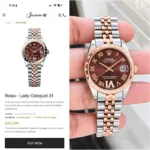 Rolex Datejust 31 Burgundy Patent dial - Image 4