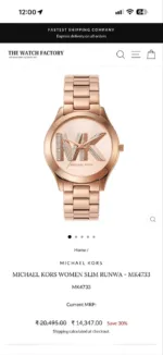Michael Kors 39mm Pink Quartz - Image 3