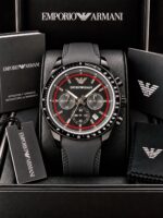 Emporio Armani Sportivo Black Chronograph - Image 2