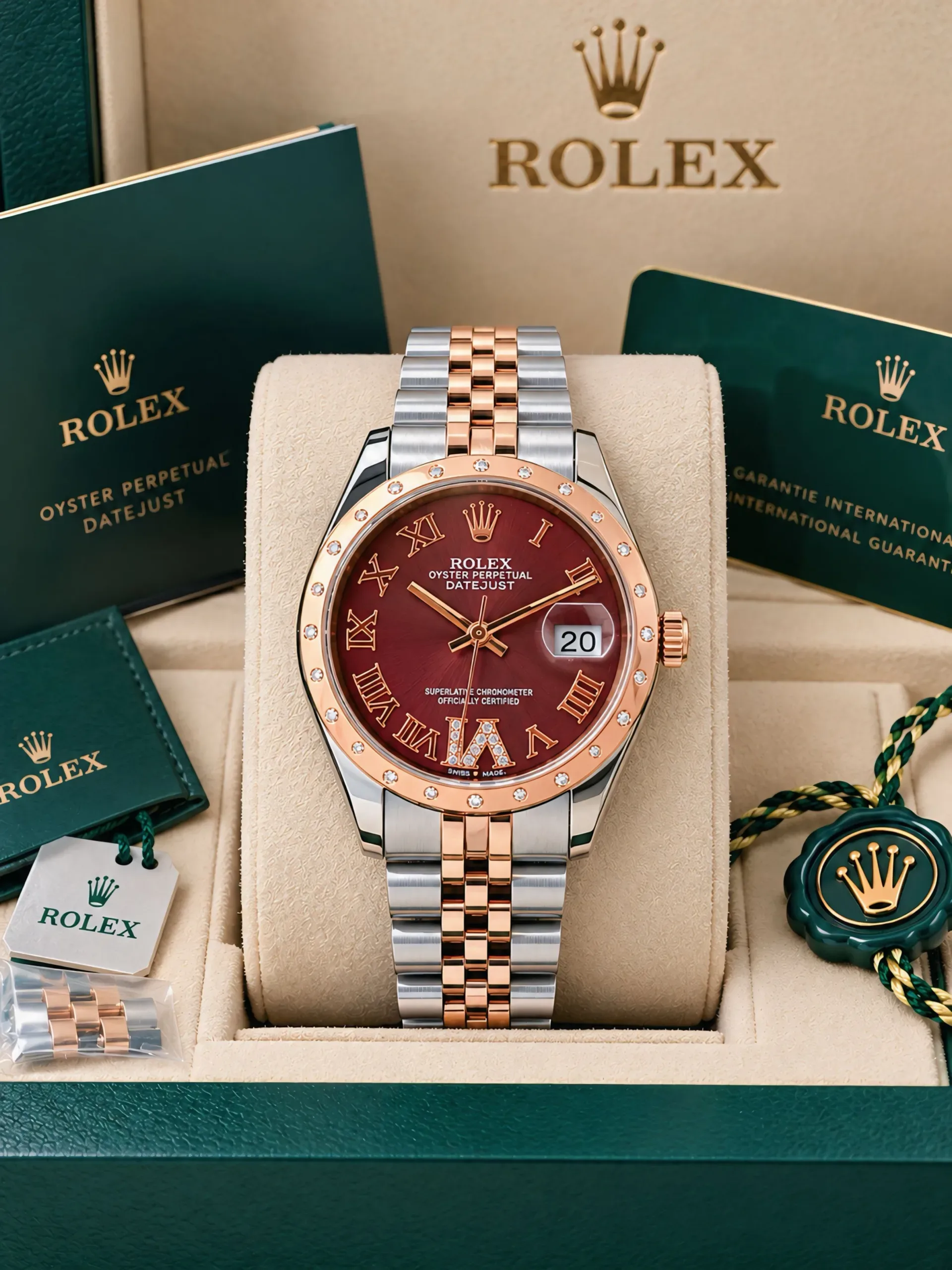 Rolex Datejust 31 Brown Patent Dial - Image 3