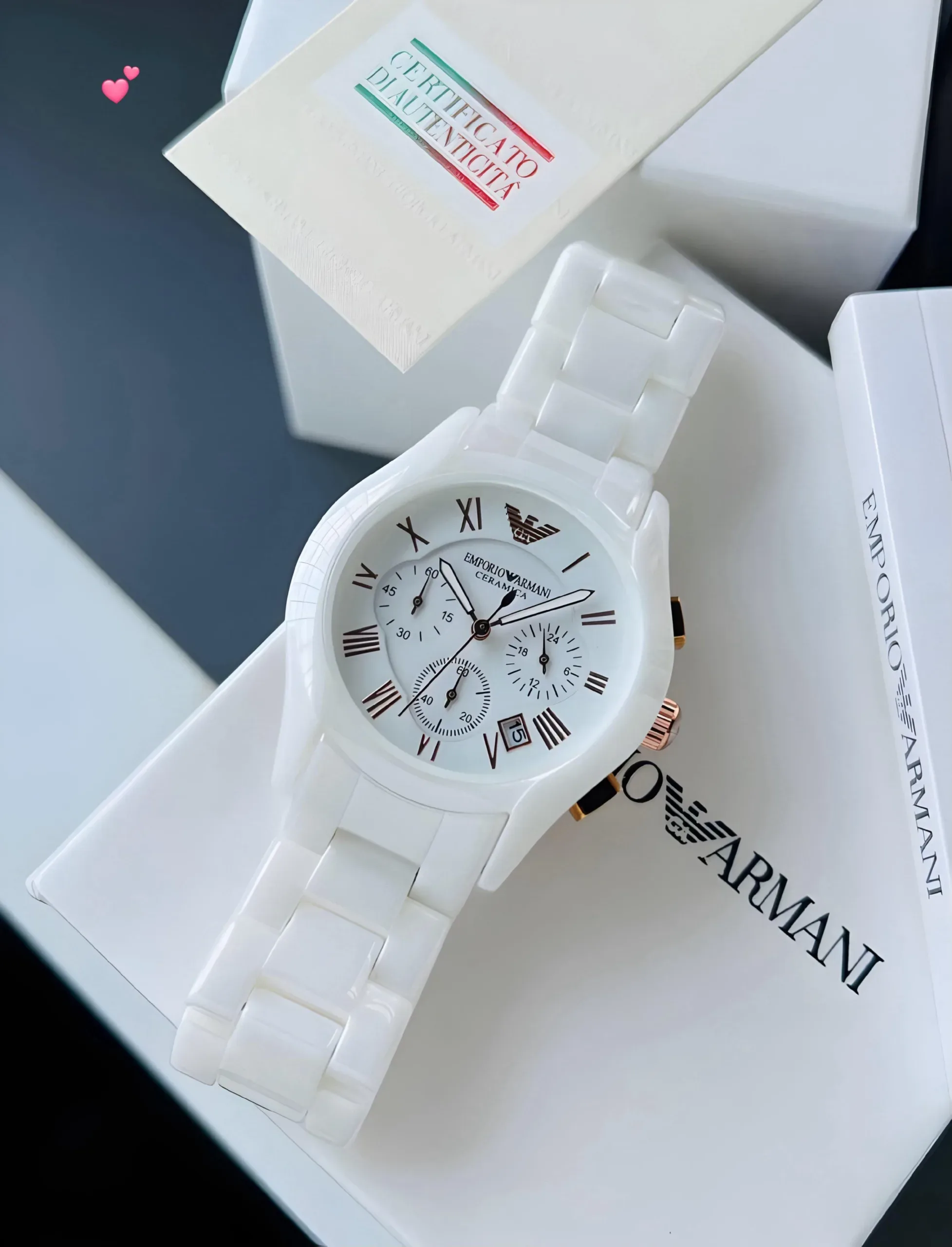 Emporio Armani White Ceramic 44mm - Image 2