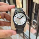 Armani Exchange Silver White Sunray Dial