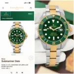 Rolex Submariner Green Sunray Dial - Image 5