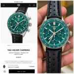 Tag Heuer Carrera Green Dial Chrono - Image 2