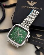 Emporio Armani Grren Dial Chronograph - Image 2