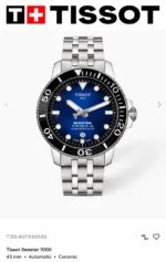Tissot Seastar Blue Dial - Image 3