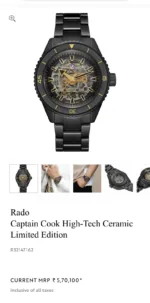 Rado Captain Cook Skeleton Dial Automatic - Image 2