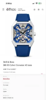 Bell & Ross Blue Silver Dial Automatic - Image 2