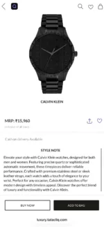Calvin Klein Black Quartz - Image 3