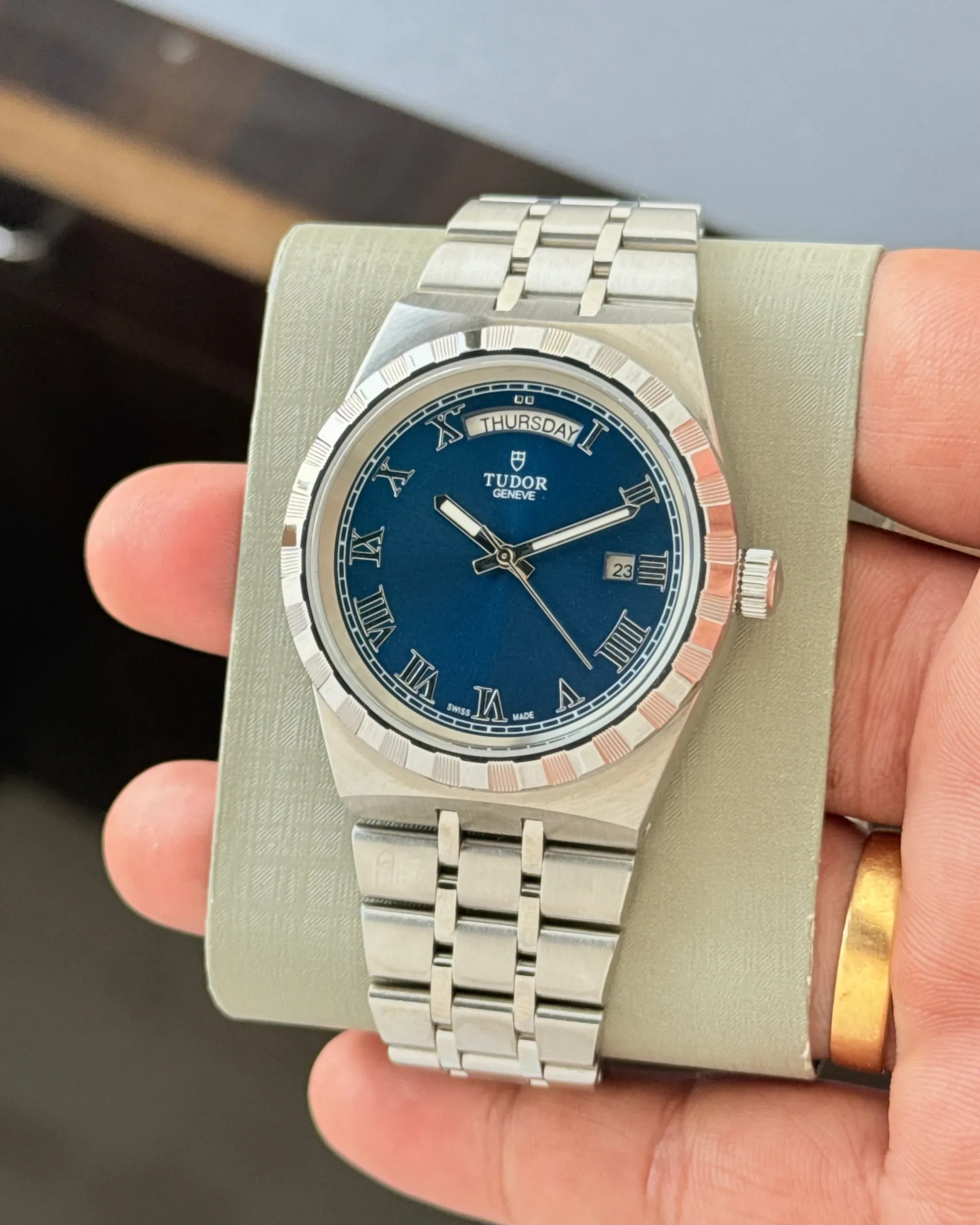 WhatsApp Image 2026-10-23 at 12.39.08 AM Tudor Day-Date Blue Dial Automatic - Image 1