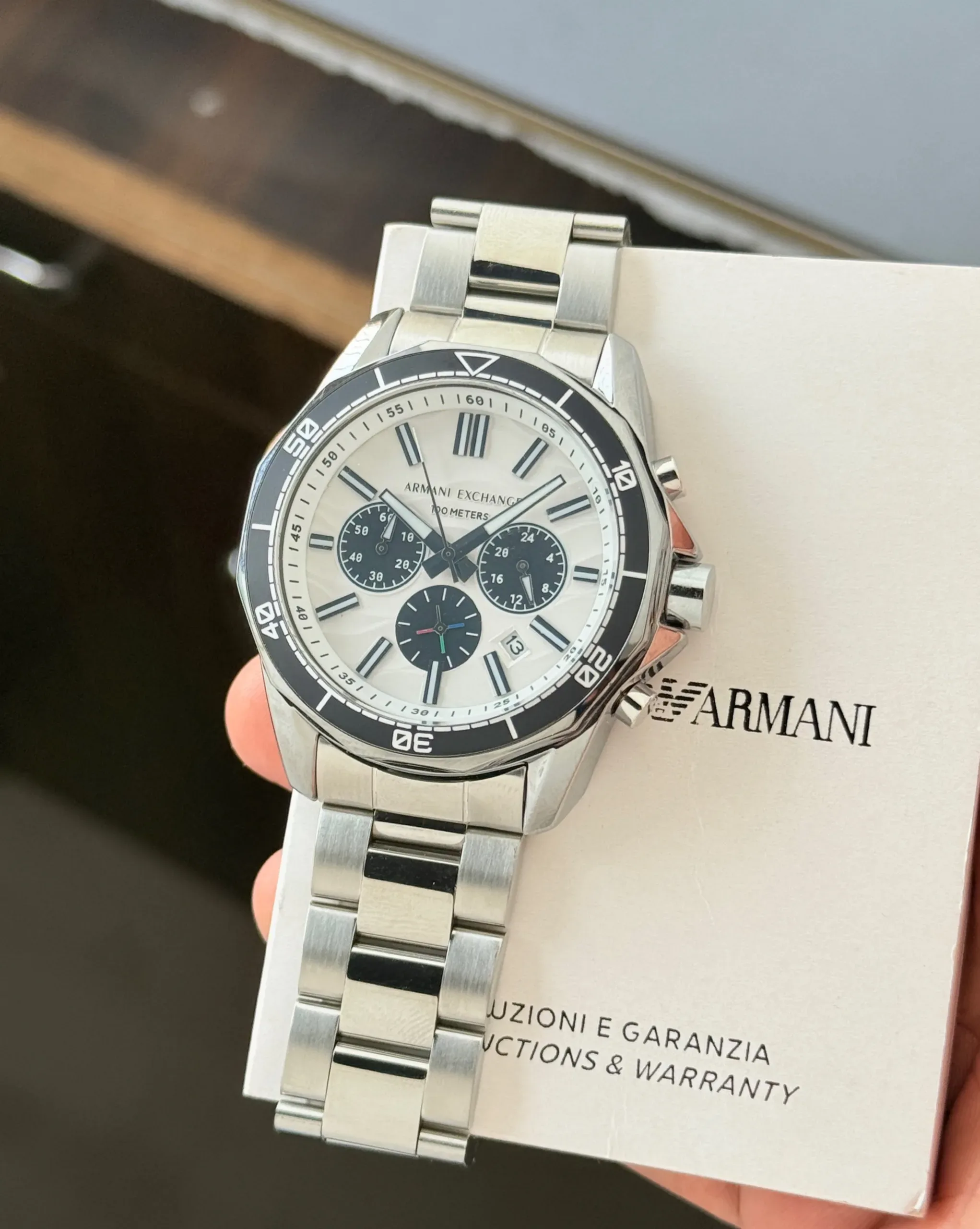 Armani Exchange Spencer White Dial Chronograph - Image 6