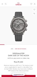 Omega Speedmaster Automatic Grey - Image 2