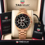Tag Heuer Calibre Black Chronograph Dial - Image 3