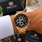 Tag Heuer Calibre Black Chronograph Dial - Image 4