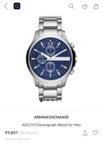 Armani exchange Blue Dial Chrono - Image 4