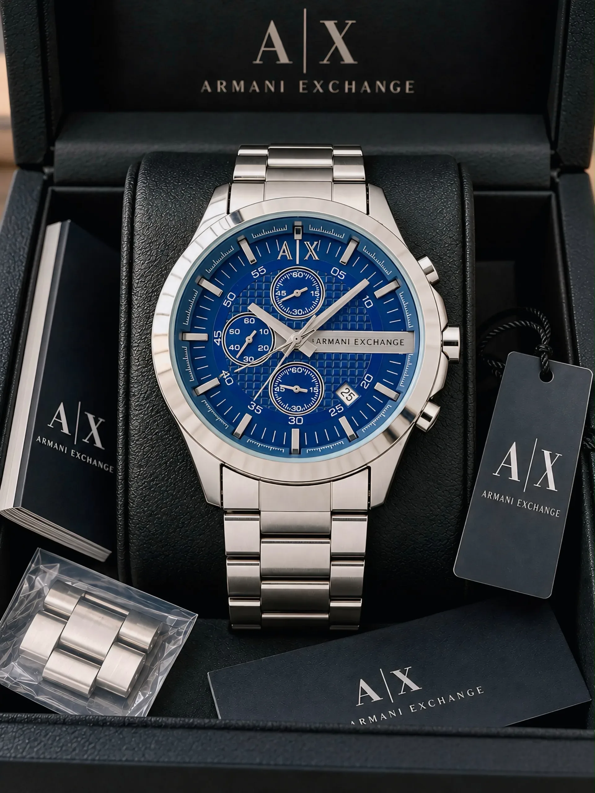 Armani exchange Blue Dial Chrono - Image 6